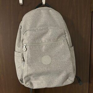 Kipling Seoul Large 15" Laptop Backpack Gray No Monkey